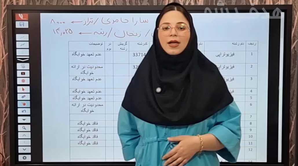 انتخاب رشته - پرستاری - رتبه 14025 